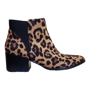 Chinese Laundry Finn Leopard Print Ankle Bootie Size 6.5